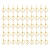 50 Pcs Paper Clips Portable Mini Cute Golden Coconut Tree