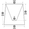 [H – 30253] Lower 240 mm Holder Shade Holder Shade Lamp Shade Replacement,