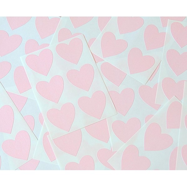 38mm (1.5") Heart Shape Colour Code Stickers - Packs of