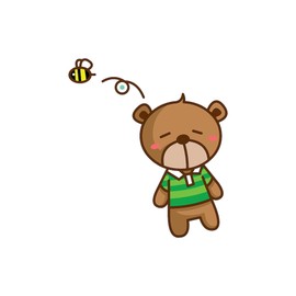 CafePress Teddy Bear Bee Memory Keepsake Jewelry Box, 5"x5"x3.75"