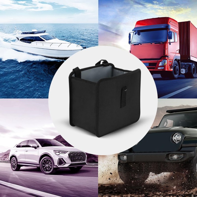 Wedcool Foldable Car Storage Bag, Auto Trash Bin, Oxford Cloth,