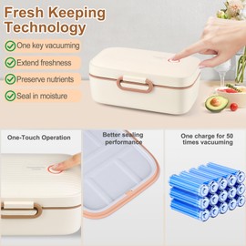 GAOCO Vacuum Electric Lunch Box - Portable Heated Food Warmer Equipped with Vacuum Preservation for Adult Men and Women,1L Capacity 60W Fresh Keeping for Office Work Gym Home Use