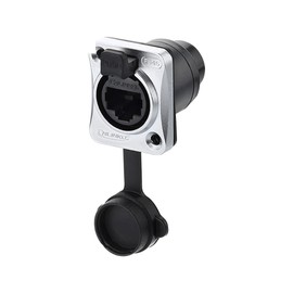 CNLINKO RJ45 Ethernet Industrial Connector, Panel Mount Receptacles Socket Jack, Outdoor Waterproof IP67, Fast Data