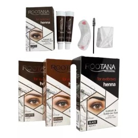 ROTANNA Caja  De Henna Para Cejas  Rootana 12pzas Surtido