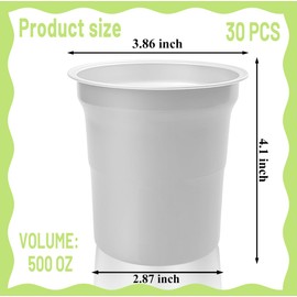 Zansens 30 Pieces Aluminum Party Drinking Cups, 16 Ounce Recyclable Party Cups, Aluminum Multi-Purpose Coffee Cups, Hot and Cold Drinking Cups Beer Mugs for Office Parties Camping Picnics Outdoor