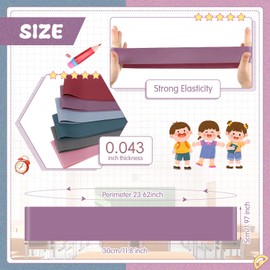 Berlune 24 Pcs Classroom Chair Bands Fidget Chairs and Desks Bands ADHD Autism Tools Bounce Flexible Seating for Classroom(Morandi Colors, 1.1 mm)