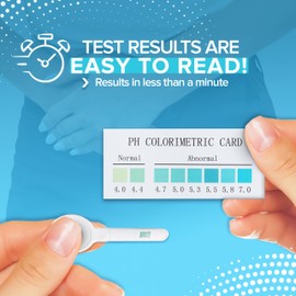 One Step Vaginal pH Bacterial Vaginosis Test Kit, 5 Test Kits, BV, Yeast Infection, Feminine Vaginal Health, pH Balance for Women, Individually Foil Wrapped