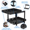BOIVSHI Pull Out Spice Racks for Inside Cabinets, 2-Tier Cabinet