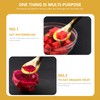 Hemoton 3PCS Caviar Mother of Pearl Teaspoons Soup Ox Horn