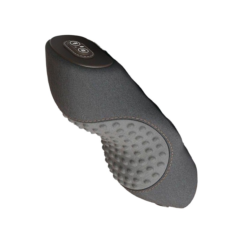 Heated Neck Support Pillow Massaging Memory Foam Breathable Cylinder Heated