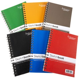 Sketch Book 6 Pack - 5.5" x 8.5" , 360 Sheets Sketch Books, Drawing Notebook, Sketchbook for Drawing Art