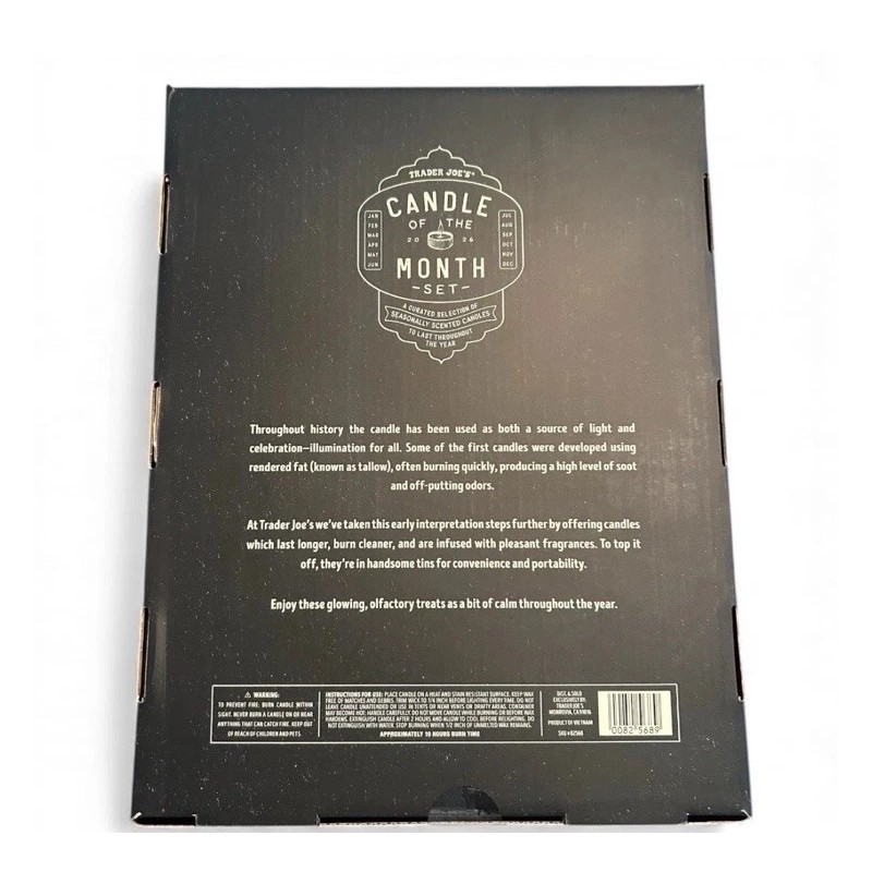 Trader Joe's - Candle Of The Month 2026 Set of
