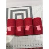 Red Christmas Burlap 5.5“ X 15‘ Brand New Set Of