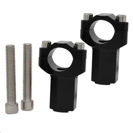 JFG RACING Motorcycle Handlebar Riser 28mm Handlebar Clamps CNC Handlebar Riser Clamps for 125-530 SX SX-F EXC XCW XCFW EXCF-Black