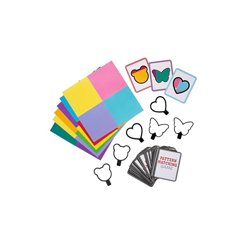 Fun Express Cardstock Pattern Matching Educational Activity – 60 Pieces
