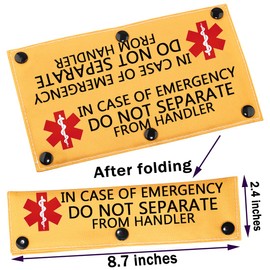 PWHAOO in Case of Emergency Dog Leash Wrap Working Medical Merch Service Dog Leash Wrap (in CASE of Emergency Sleeve)