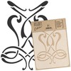 DIY Reusable Plastic Stencil // A3 A4 A5 Art Nouveau