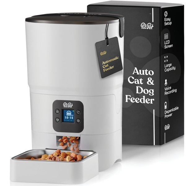 Smart Automatic Cat Feeder - 6-L Reliable Automatic Cat Food