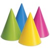 Creative Converting 20PH-0010 Party Hats, Assorted Neon, 8-Pack