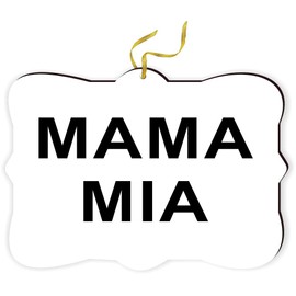 Sam Sandor - Mama Mia! - for Car Interior Rear View Mirror Hanger Car Accessories Interior Decoration Hanging Ornament Fancy Christmas Tree Ornament for Christmas
