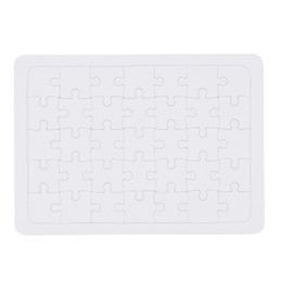 VBS Blank Puzzle 35 Pieces 29 cm x 21 cm White Cardboard