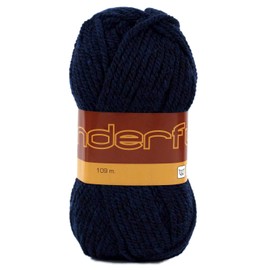 Wonderful Paquete de 4 (madejas) hilo de lana estambre 50% acrílico 50% cada madeja 3 oz (85g) 119 yardas (109m) (azul marino)