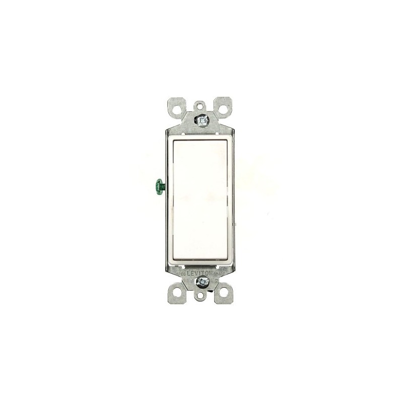 Leviton 15 Amp, 120/277 Volt, Decora Rocker 3-Way AC Quiet