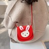 KEREDA Children's Shoulder Bag Girls, Cute Rabbit CrossBody Bag, PU