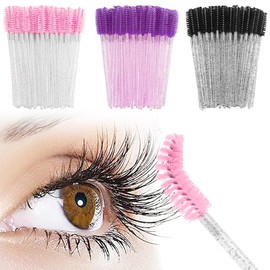 BAHME Eyelash Brush, Eyelash Brushes, Disposable Eyelash Brushes, Mascara Wands, Bendable, Eyelash Brush Tube for Combing and Extending Eyelashes, Pack of 150