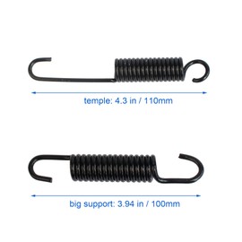 Minho 2Pcs Universal Motorcycle Kickstand Spring Set Dirt Bike Side Stand Return Spring 10cm&11cm Length