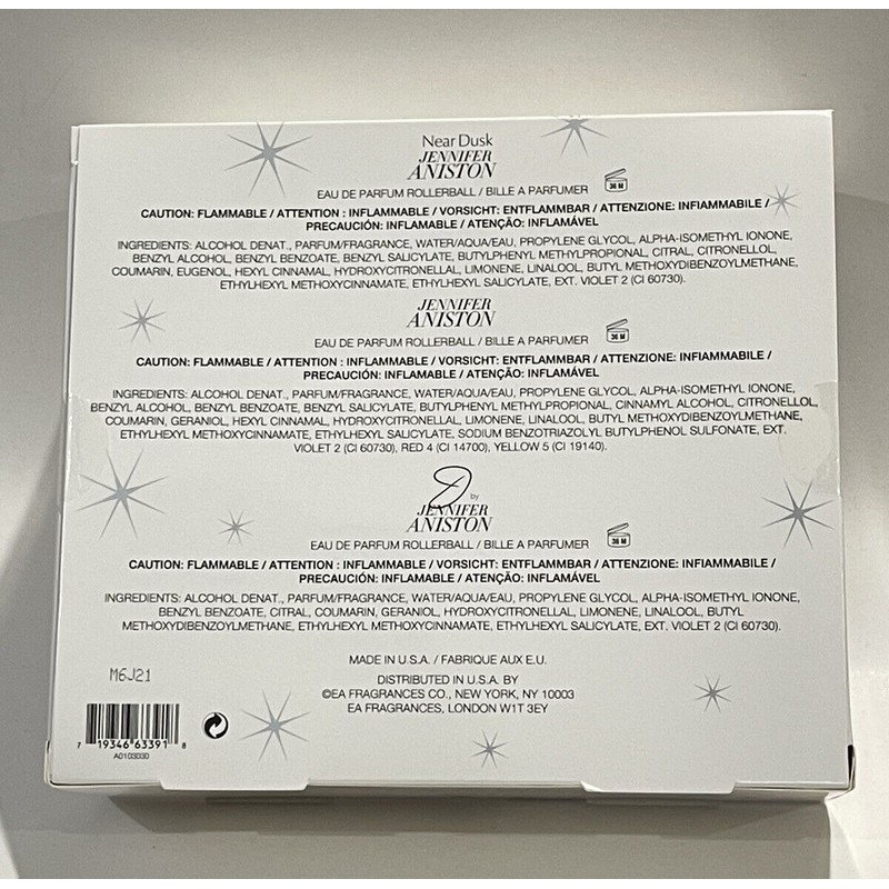 Jennifer Aniston 3pc Rollerball Gift Set Brand New Same As