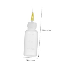 CORHAD 6sets Precision Squeeze Bottles Glue Applicator Bottles Fine Tip Nozzles for Precise Liquid Dispensing for Crafting Projects and Repairs