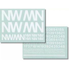 ShellScale Decals O109 Norfolk and Western NW Locomotive DECALS - ShellScale Decals