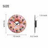 NOMEDOGYIM Donuts Wall Clock Single Pink Ones Battery Powered Wall