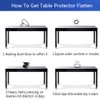 Clear PVC Desk Protector Plastic Crystal Tabletop Topper Thick Small