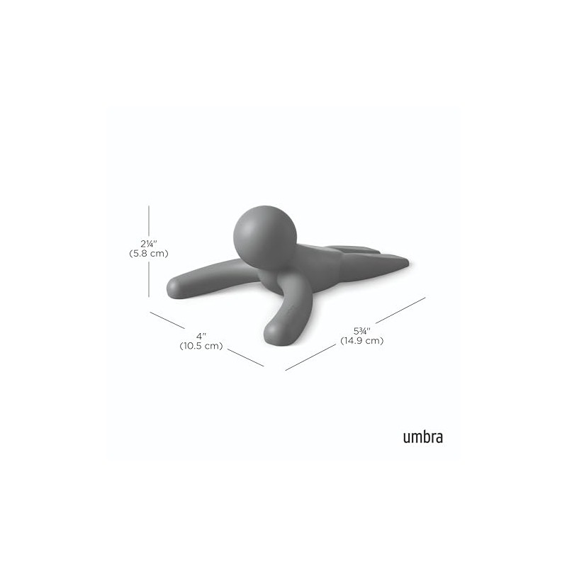 Umbra Buddy - Tope de puerta, resistente y flexible, acabado