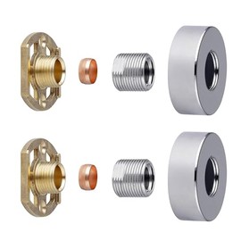 YOOZENA Shower Mixer Set,Thermostatic Shower Mixer Bar Valve Fixing Kit, Chrome