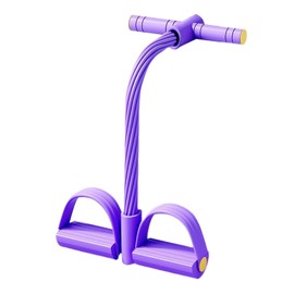 Qianly Pedal Resistance Band Exercise Band Multifunction Tension Rope for Shoulder, Violet