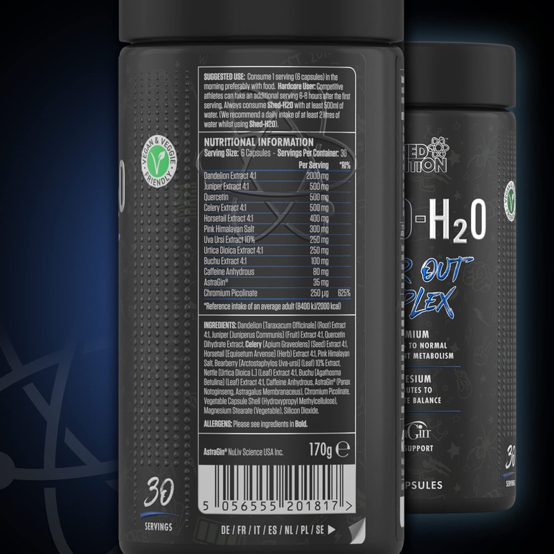 Applied Nutrition Shed H20 Water Out - ABE All Black