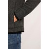 Weird Fish Rossten Eco Full Zip Grid Fleece Washed Black