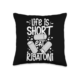 Rigatoni Pasta Noodles Recipes Italian Sauce Maker Throw Pillow, 16x16, Multicolor