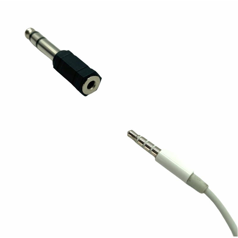JAM2DAY 2 Pack of Headphone Adapters 3.5mm Socket to 6.35mm