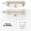 Asimerdeco 10 Pack Champagne Bronze Cabinet Pulls 5 Inch(128mm) Kitchen