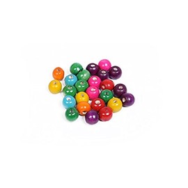 Vardhman 180 Pcs Multicolor Wooden Beads Size 10 mm Used for Art and Crafts, DIY, Pendant Jewelry Making,Bags, Toran, Bandhanwar, Plant Hanger and Crafts Project etc.