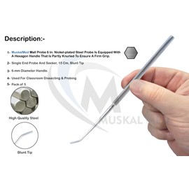 Premium Quality Chrome and Seeker Mall Probe (Pack of 5)