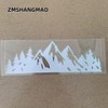 Mountain Forest Car Decal Sticker, 7 Inch Black Badge Decals,