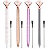 Ball Pens with Big Diamond, 4Pcs Crystal Ballpoint Pen Metal