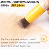 Mineral Sunscreen Setting Powder, SPF 35 Brush Sunscreen Powder for