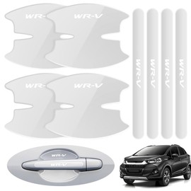 LUTU Door Handle Protector Parts, WR-V All Series Released Models, Scratch Resistant, Anti-Slip, Good Touch, Paint Protection, Easy Installation, Thick, Water Prevention Accessory, Exclusive Logo