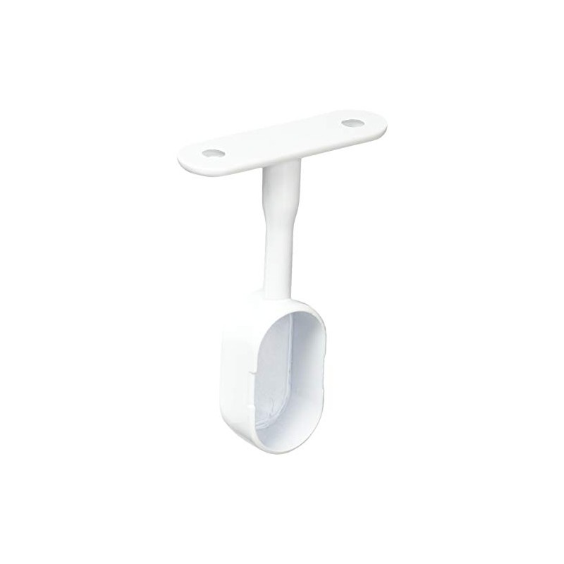 AIWA METAL Bracket End for Aluminum Hanger Pipe White